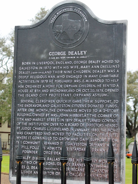  Historical Marker & Gift of Henry Rosenberg: Galveston  Orphans Home - Galveston, TX